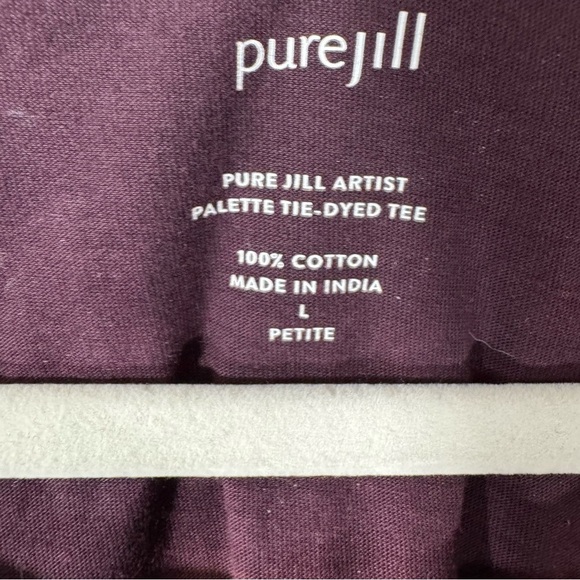 J. Jill Pure Jill Artist Palette Tie Dyed Long Sleeve Tee shirt - Picture 5 of 9